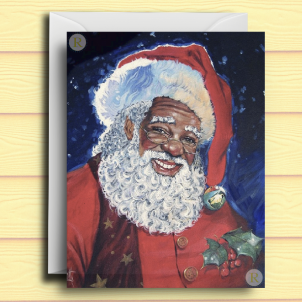 Black Santa Card C